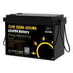 12V 320Ah Built in 200A Bluetooth BMS LiFePO4 Battery