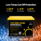 GoKWh 12V 320Ah Built in 200A Bluetooth BMS LiFePO4 Battery