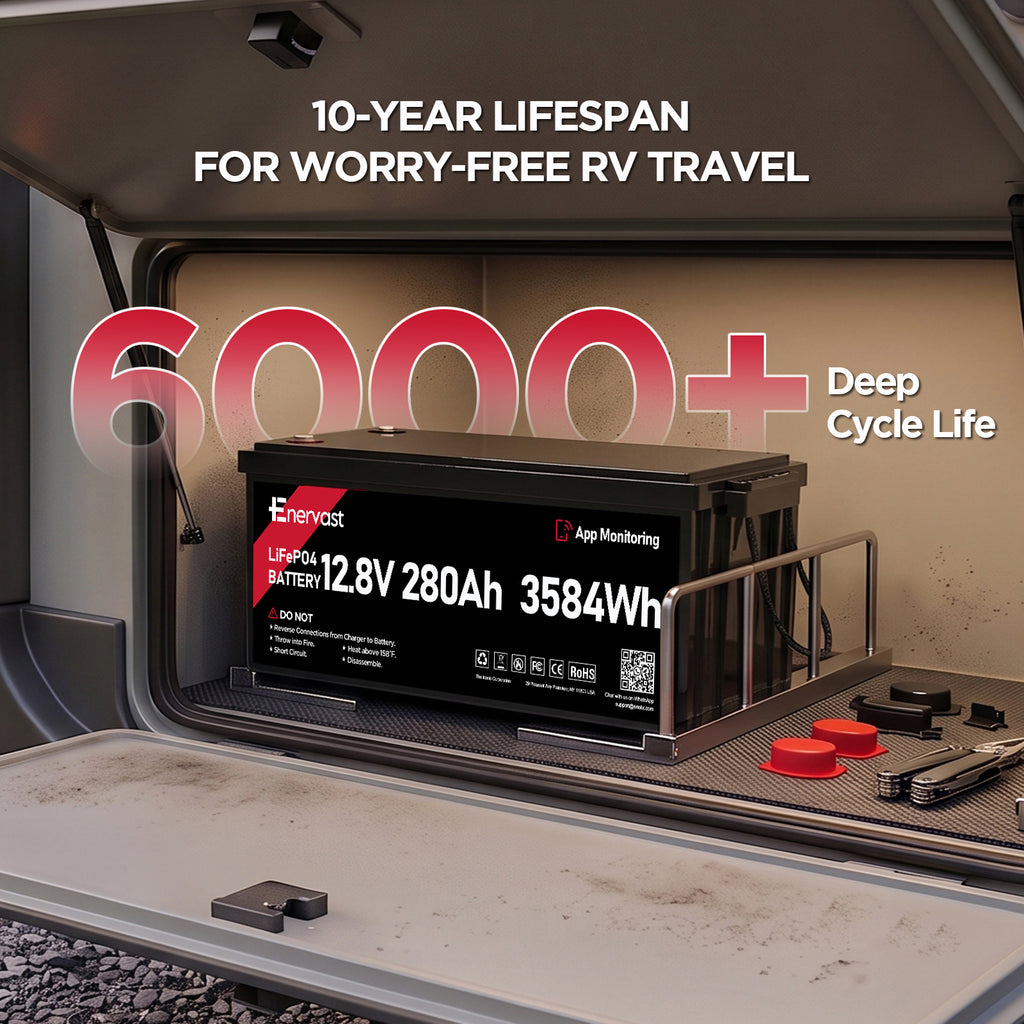 Enervast 12V 280Ah LiFePO4 Lithium Battery