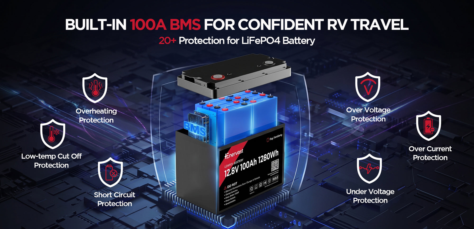 100A Smart BMS Protection